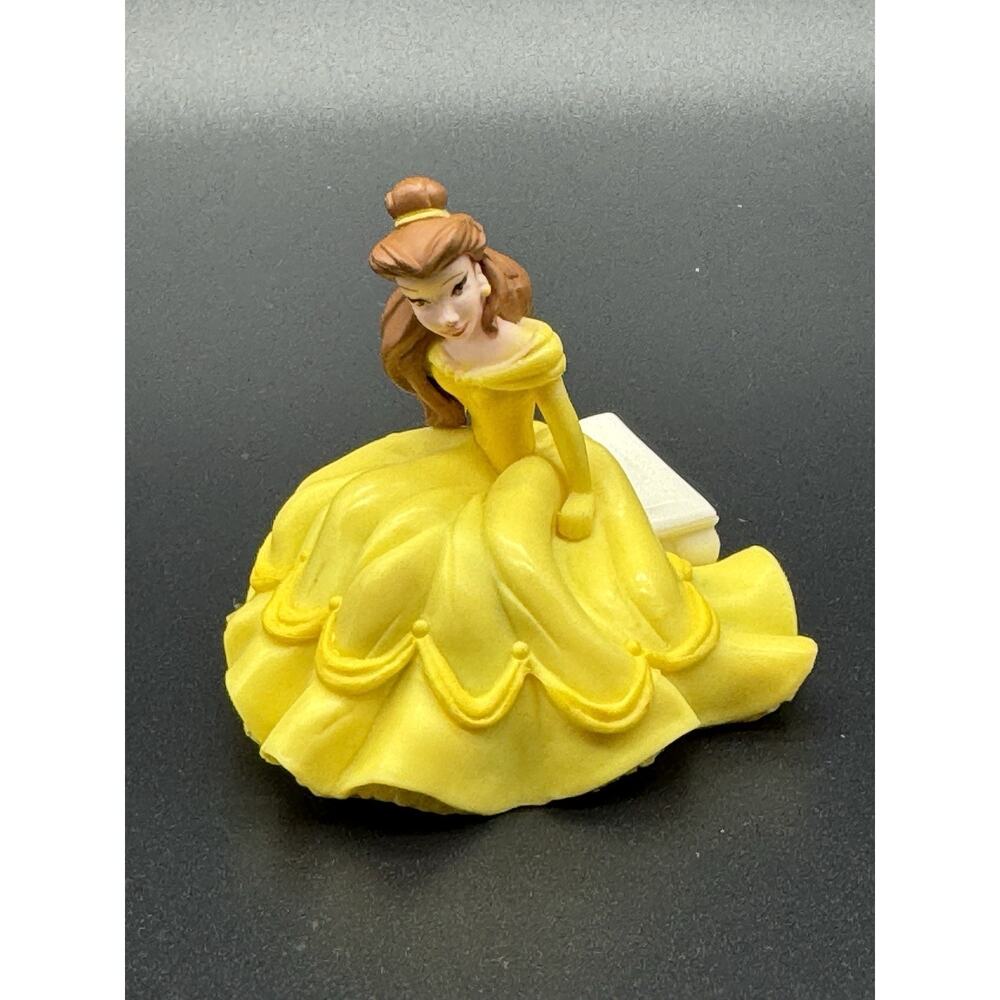 BELLE Beauty & the Beast Yellow Ball Gown Disney PRINCESS Figure Cake Topper PVC